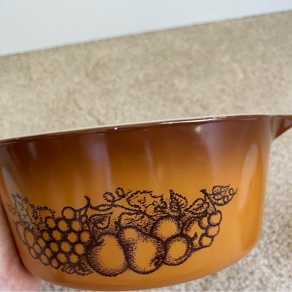 Vintage Pyrex Old Orchard 3 Piece Casserole Set #470 - Picture 6 of 10